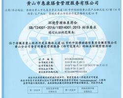 环境管理体系认证证书